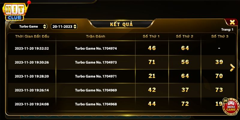 tính năng chơi và xem kết quả đã cược