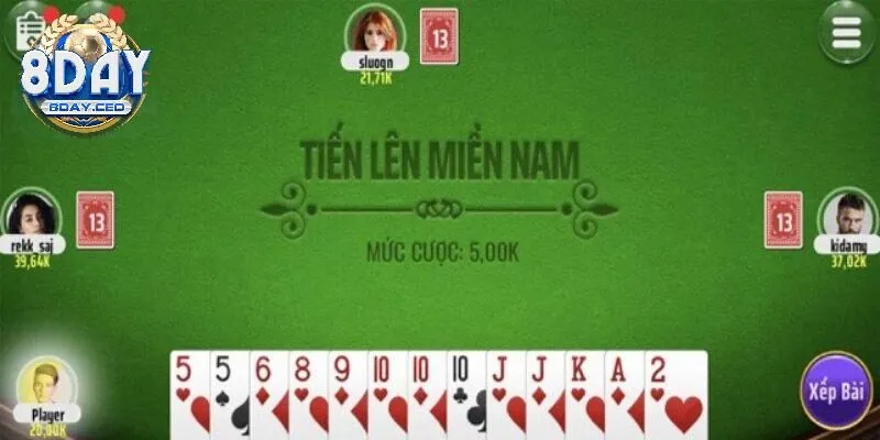 Tiến lên miền Nam phổ biến tại các nhà cái hơn
