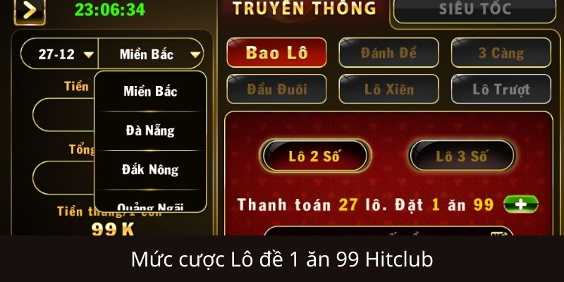 Cách soi cầu lô đề 1 ăn 99 Hitclub hiệu quả